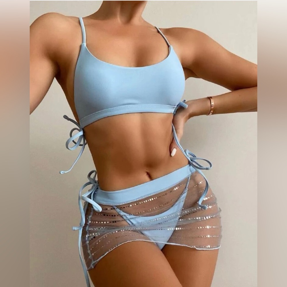3 piece bathing suit set! Brand new!! Size Small
